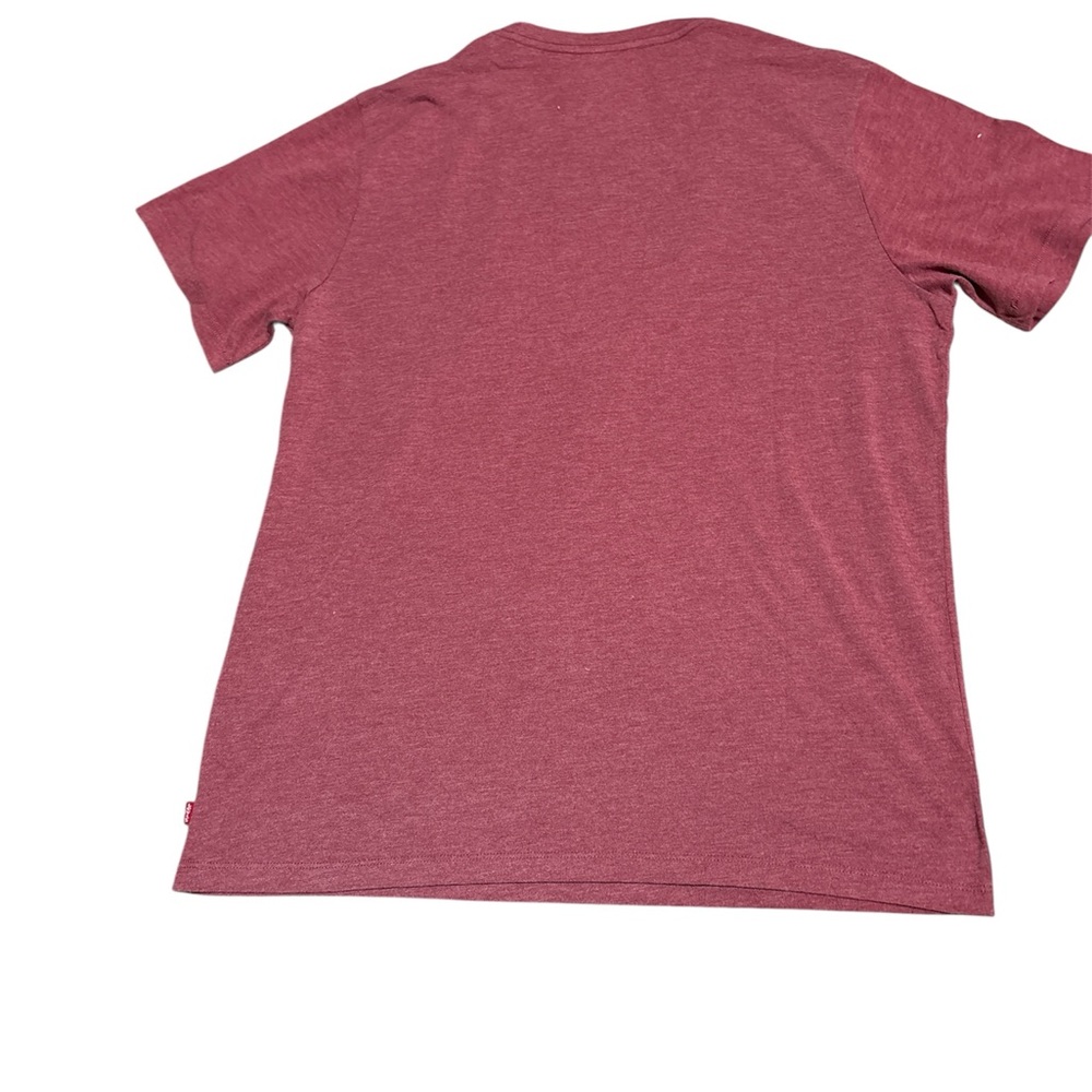 Levi's Men's Maroon Crewneck Logo Tee - Picture 2 of 2